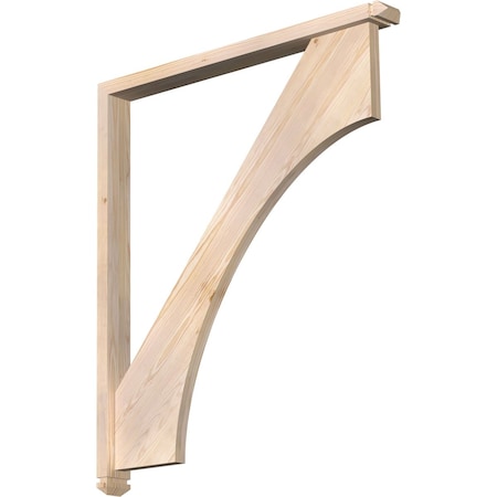 Westlake Arts And Crafts Smooth Bracket W/ Offset Brace, Douglas Fir, 3 1/2W X 38D X 44H